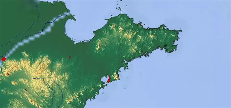 山东半岛是我国第一大半岛，面积为7.3万平方公里