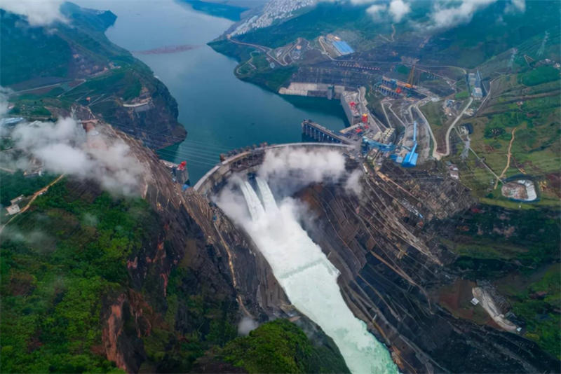 白鹤滩水电站图片