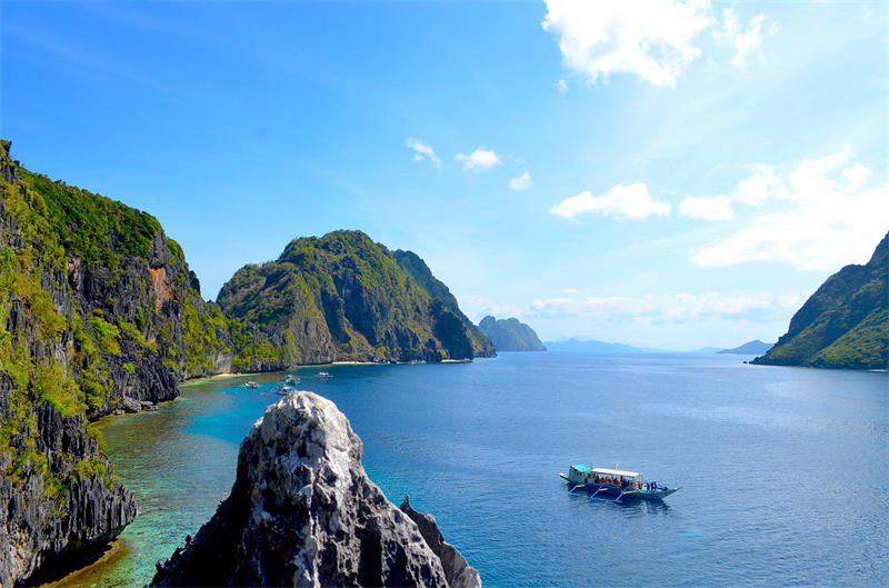 巴拉望岛的海岸线