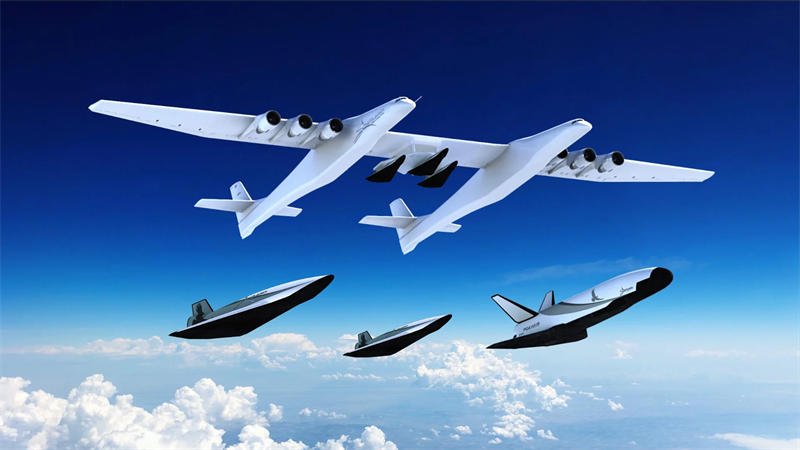 未来Stratolaunch Roc可以一次性发射三枚火箭