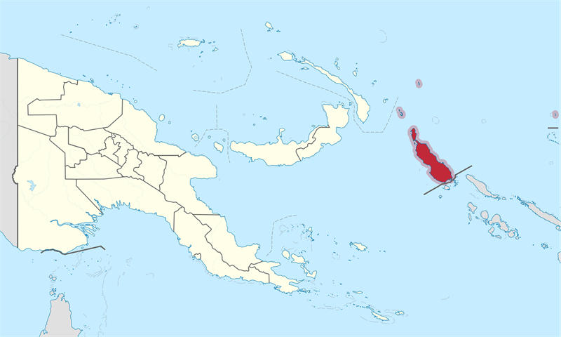 布干维尔岛虽然属于巴布亚新几内亚的一部分，但是从地理上却属于所罗门群岛的一部分