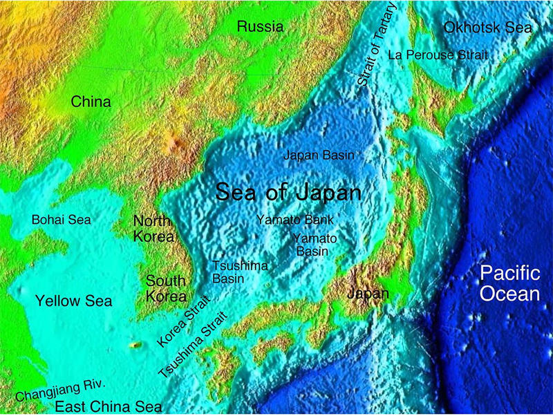 日本海地形图