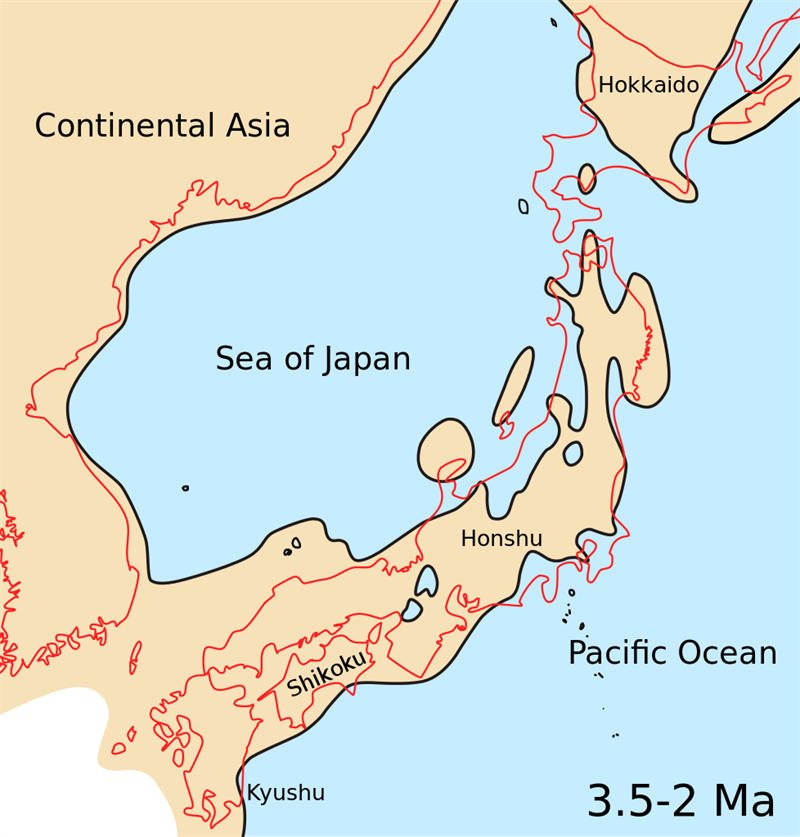 再过去相当长时间里日本海都是一个内陆湖泊