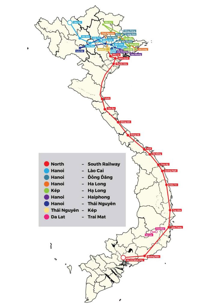 越南高铁地图